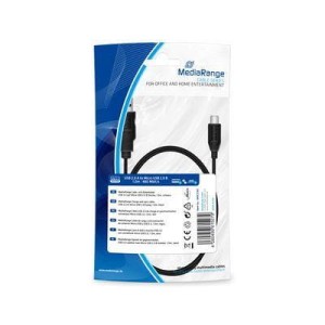 Kabel USB 2.0 MediaRange MRCS183 USB 2.0/MicroUSB 2.0 B, 1,0m, czarny