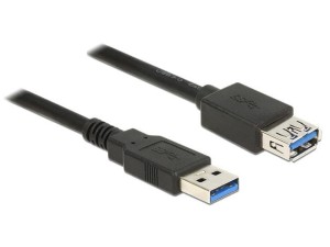 Przedłużacz Delock USB AM-AF 3.0 1m czarny