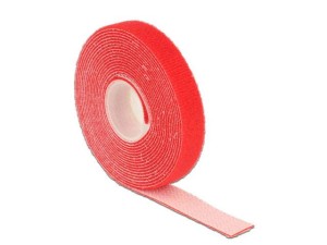 Organizer kabli Delock - rzep 3m x 13mm czerwony