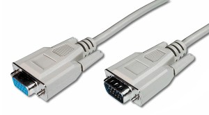 Przedłużacz VGA DIGITUS 1080p 60Hz FHD Typ DSUB15/DSUB15 M/Ż szary 1,8m