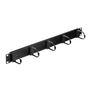 Organizator kabli 19''/1U - czarny Netrack