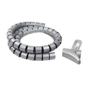 Organizer kabli LogiLink KAB0014 spiralny, 1.5m, srebrny