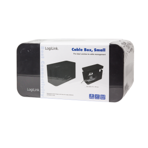 Organizer kabli LogiLink KAB0060 CableBox M, czarny