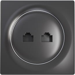 FIBARO Gniazdko Walli Ethernet Outlet antracyt FGWEEU-021-8
