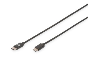 Kabel USB 2.0 DIGITUS HighSpeed Typ USB C/USB C M/M czarny 3,0m