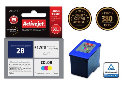 Tusz Activejet AH-28R (zamiennik HP 28 C8728A; Premium; 21 ml; kolor) - 802313