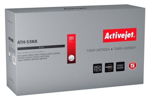 Toner Activejet ATH-53NX (zamiennik HP 53X Q7553X, Canon CRG-715H; Supreme; 7900 stron; czarny) - 800248