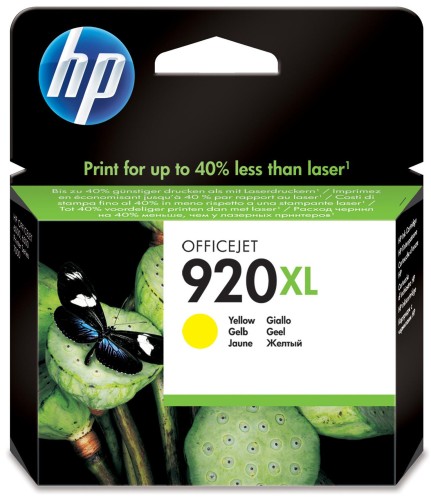 Tusz HP żółty HP 920XL, HP920XL=CD974AE, 700 str.,6 ml - 882750