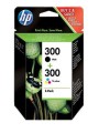 Tusz HP zestaw HP 300+HP 300, HP300+HP300=CN637EE, zawiera czarny i kolor, CC640EE+CC643EE - 487090