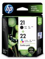 Tusz HP zestaw HP 21+HP 22, HP21+HP22=SD367AE, zawiera czarny i kolor, C9351AE+C9352AE - 848260