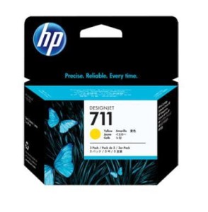 Tusz HP 711 yellow | 3x29ml
