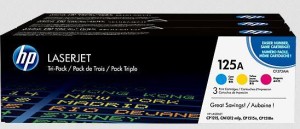 Toner HP zestaw HP 125A, HP125A=CF373AM, zawiera CMY, CB541A+CB543A+CB542A