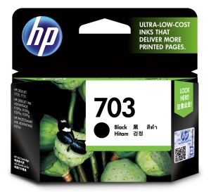 TUSZ+GŁOWICA HP 703  D730/F735 BLACK 4ML