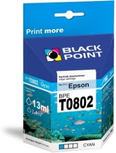 TUSZ BLACK POINT BPE T0802 CYAN  | EPSON T080240 | 13ML