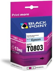 TUSZ BLACK POINT BPE T0803 MAGENTA | EPSON T080340 | 13ML