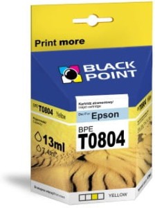 TUSZ BLACK POINT BPE T0804 YELLOW | EPSON T080440 | 13ML