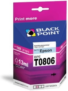 TUSZ BLACK POINT BPE T0806 LIGHT MAGENTA | EPSON T080640 | 13ML