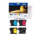 Tusz Brother zestaw LC1100VALBP=LC-1100VALBP, zawiera CMYBK, LC1100C+LC1100M+LC1100Y+LC1100BK - 1183076