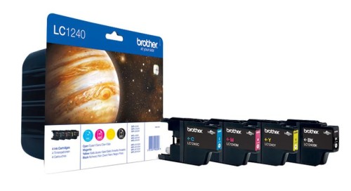 Tusz Brother zestaw LC1240VALBP=LC-1240VALBP, zawiera CMYBK, LC1240C+LC1240M+LC1240Y+LC1240BK - 801409