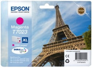 Tusz Epson T702 magenta XL | 2000str | WP4000/4500