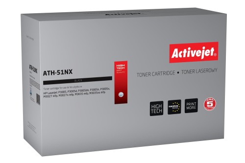 Toner Activejet ATH-51NX (zamiennik HP 51X Q7551X; Supreme; 13500 stron; czarny) - 800246