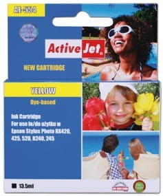 Tusz Activejet AE-554N (zamiennik Epson T0554; Supreme; 12.5 ml; żółty)