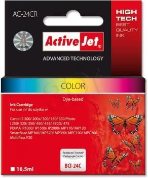 Tusz Activejet AC-24CR (zamiennik ; Premium; 15 ml; kolor) - 475897