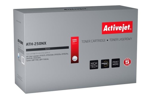 Toner Activejet ATH-250NX (zamiennik HP 504X CE250X, Canon CRG-723HB; Supreme; 10500 stron; czarny) - 800290
