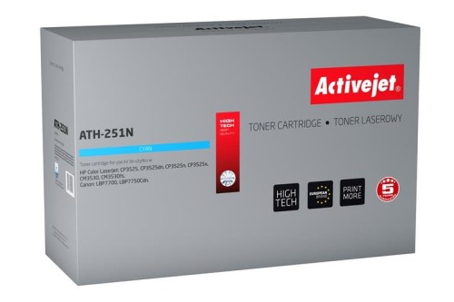 Toner Activejet ATH-251N (zamiennik HP 504A CE251A, Canon CRG-723C; Supreme; 7000 stron; niebieski) - 800399