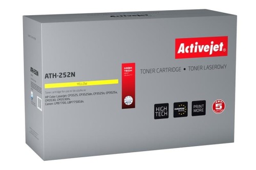 Toner Activejet ATH-252N (zamiennik HP 504A CE252A, Canon CRG-723Y; Supreme; 7000 stron; żółty) - 800332