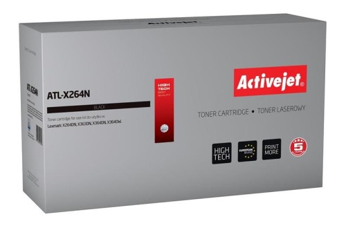 Toner Activejet ATL-X264N (zamiennik Lexmark X264H11G; Supreme; 9000 stron; czarny) - 800723