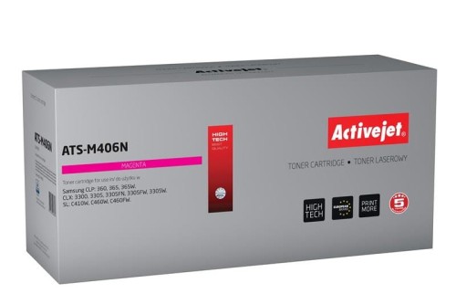 Toner Activejet ATS-M406N (zamiennik Samsung CLT-M406S; Supreme; 1000 stron, czerwony) - 800859
