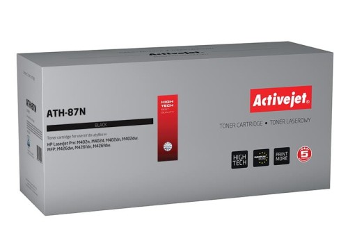 Toner Activejet ATH-87N (zamiennik HP 87A CF287A; Supreme; 9000 stron; czarny) - 800339