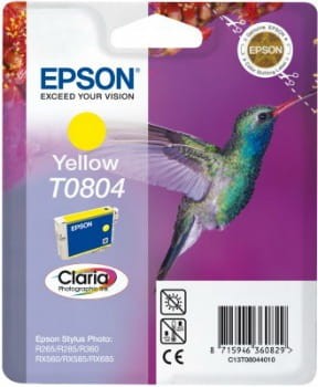 TUSZ EPSON T0804 YELLOW  STYLUS PHOTO R265/285/360,RX560/585/685 - 476395