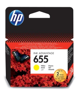 Tusz HP żółty HP 655, HP655=CZ112AE, 600 str.