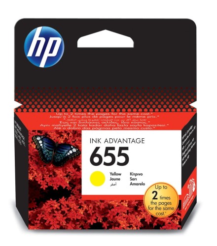 Tusz HP żółty HP 655, HP655=CZ112AE, 600 str. - 1142100