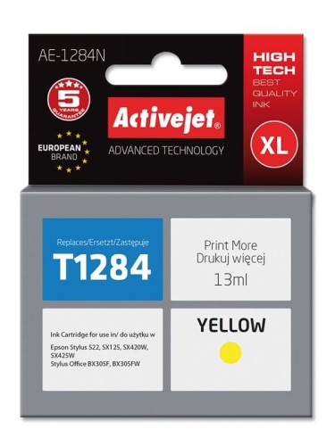 Tusz Activejet AE-1284N (zamiennik Epson T1284; Supreme; 13 ml; żółty) - 801708