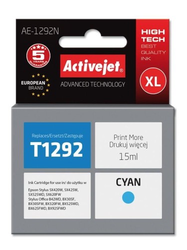 Tusz Activejet AE-1292N (zamiennik Epson T1292; Supreme; 15 ml; niebieski) - 801710