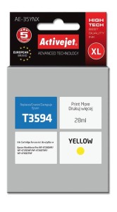Tusz Activejet AE-35YNX (zamiennik Epson T3594; Supreme; 28 ml; żółty)