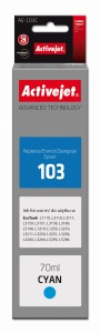 Activejet AE-103C Buteleczka z tuszem z atramentem (zamiennik Epson 103 C13T00S24A; Supreme; 70 ml; niebieski)