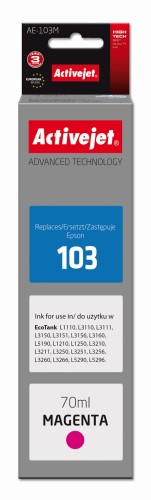 Tusz Activejet AE-103M (zamiennik Epson 103 C13T00S34A; Supreme; 70 ml; purpurowy) - 1130280