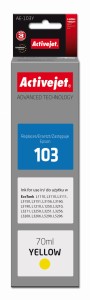 Activejet AE-103Y Buteleczka z tuszem z atramentem (zamiennik Epson 103 C13T00S44A; Supreme; 70 ml; żółty)