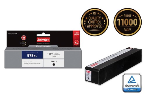 Tusz Activejet AH-973BRX (zamiennik HP 973XL L0S07AE; Premium; 220 ml; czarny) - 848097