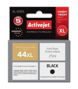 Tusz Activejet AL-44RX (zamiennik Lexmark 44XL 18YX144E; Premium; 25 ml; czarny)
