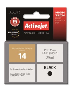 Tusz Activejet AL-14R (zamiennik Lexmark 14 18C2090E; Premium; 25 ml; czarny)