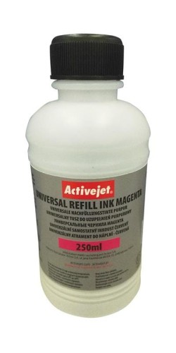 Activejet URB-250M Tusz w buteleczkach, Zamiennik uniwersalny do drukarek HP, Canon, Epson, Brother; Supreme; 250 ml; czerwony - 848569