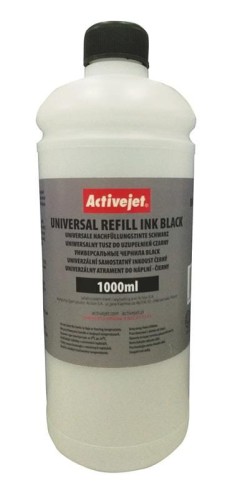 Activejet URB-1000Bk Tusz w buteleczkach, Zamiennik uniwersalny do drukarek HP, Canon, Epson, Brother; Supreme (1000 ml; czarny) - 848571