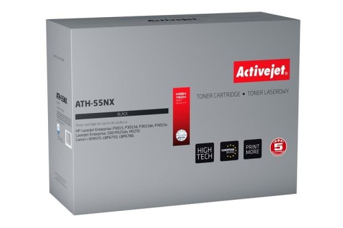 Toner Activejet ATH-55NX (zamiennik HP 55X CE255X, Canon CRG-724H; Supreme; 12500 stron; czarny) - 800217
