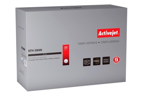 Toner Activejet ATH-38AN (zamiennik HP 38A Q1338A; Premium; 14000 stron; czarny) - 847222