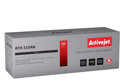 Toner Activejet ATH-310AN (zamiennik Canon, HP 126A CRG-729B, CE310A; Premium; 1200 stron; czarny) - 847068